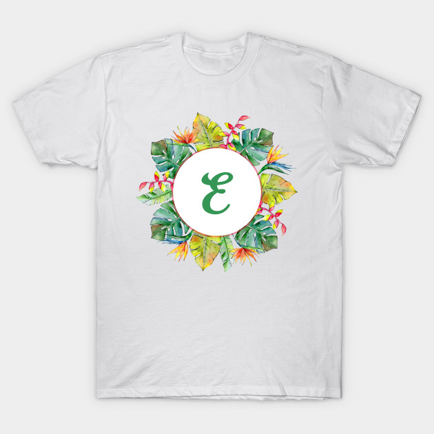 Tropical Monogram E